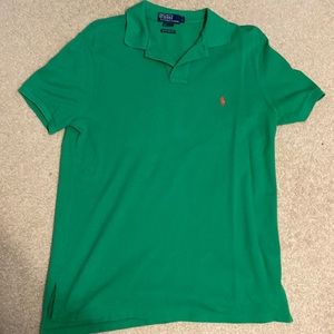 Boys Polo - Size L custom fit - light green
